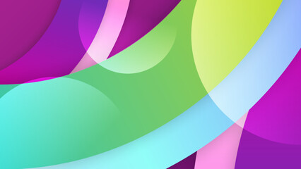 Colorful abstract creative 3d dimension background with overlap gradient textured layer and geometric shape