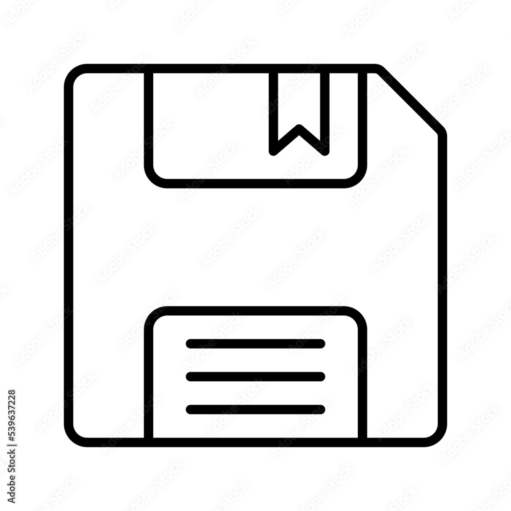 Aufkleber floppy disk icon. save diskette sign for mobile concept and web design. vector illustration