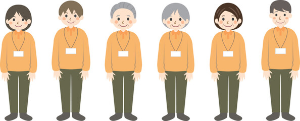 いろんな年代の介護士