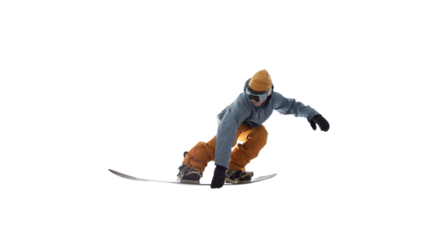 Snowboarder cut out