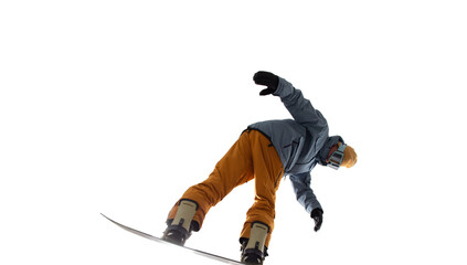 Snowboarder cut out