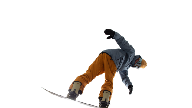Snowboarder cut out