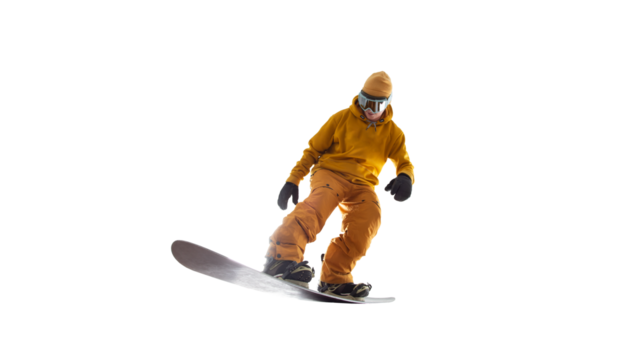 Snowboarder cut out