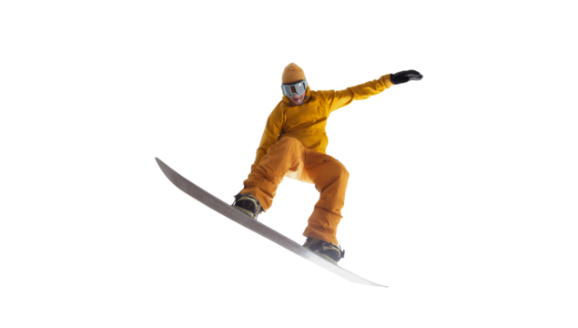 Snowboarder cut out
