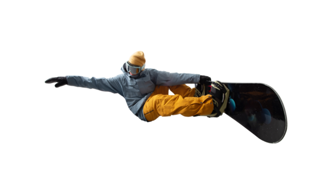 Snowboarder cut out