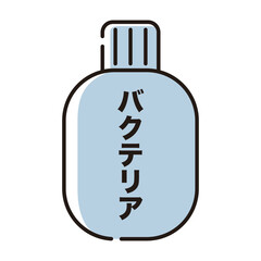バクテリア薬剤のイラスト