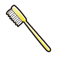 シンプルな歯ブラシのイラスト