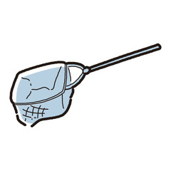 すくい網のイラスト