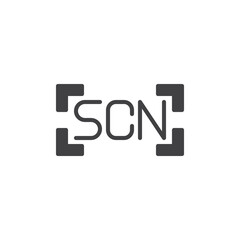 Camera SCN mode vector icon