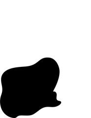 Liquid and fluid shape abstract