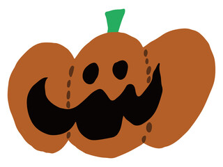 ハロウィンかぼちゃのイラストB