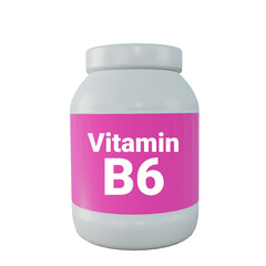 vitamin b6 3d
