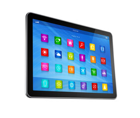 Digital Tablet PC Computer - apps icons interface