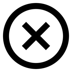 Icon Cancel With Style Outline