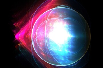 abstract background blue pink black art design graphic fractal 