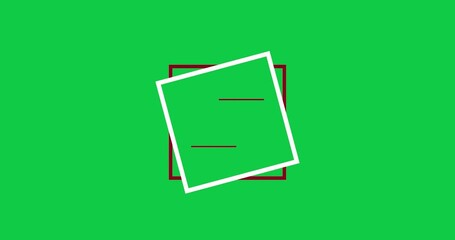 Lower thirds motion graphic elements with removal green screen background. For your video components. Overlay social media box shape.