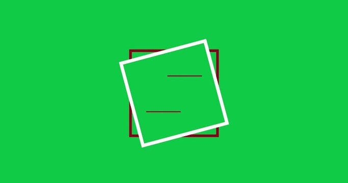 Lower thirds motion graphic elements with removal green screen background. For your video components. Overlay social media box shape.