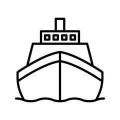 Ship icon. sign for mobile concept and web design. vector illustration
