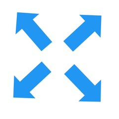 Expand arrow icon , Fullscreen arrow icon, Maximize arrow icon 