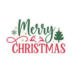 Merry Christmas Sticker