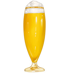 Classic pilsener beer hand drawn illustration