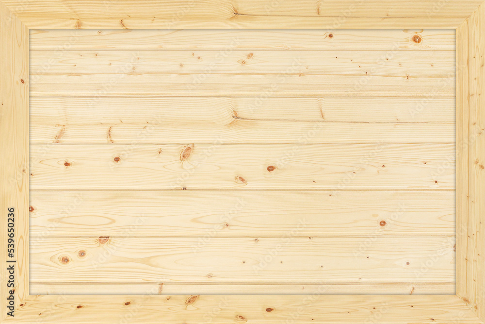 Poster wood board with frame edge for background and design