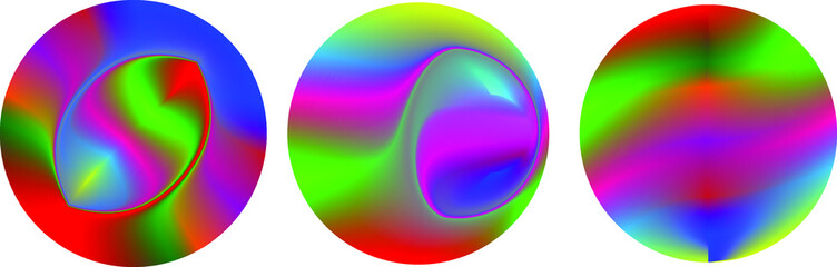 Vector Illustration . Colorful circle .Liquid gradient  Logo . Design element . Abstract Geometric shape .