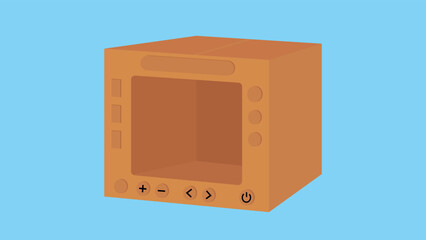 Cardboard box, TV out of the box