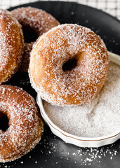 donuts with chocolate and nuts