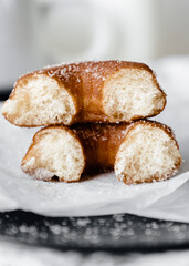donuts with chocolate and nuts