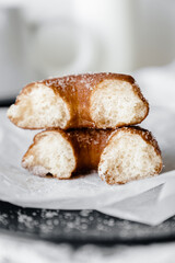 donuts with chocolate and nuts