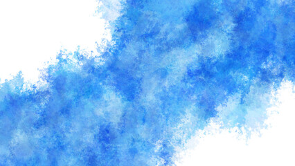 青のラフなペイント。背景素材。