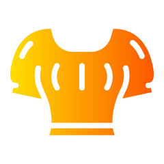 crop top gradient icon