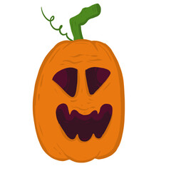 Halloween Pumpkin Illustration