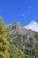 Mount Mucrone seen from the south, along the Elvo valley in the Biellese area