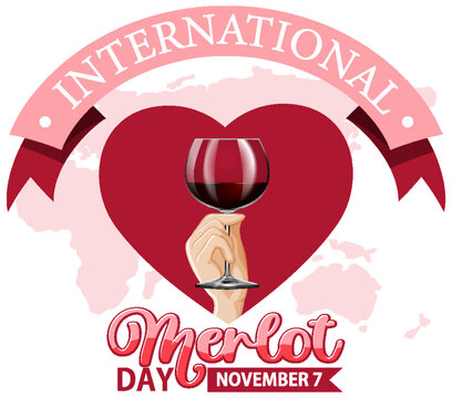 International merlot day poster design