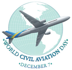 World Civil Aviation Day Banner Design