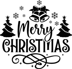 Merry Christmas  Round Sign SVG