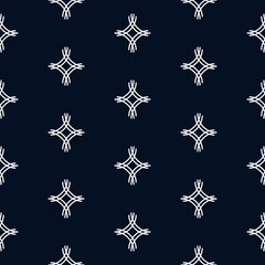 Christmas snowflakes seamless patterns Black background. Decorative ornament for silk textile, theater curtain. Template for Art, Print, Fashion, Home decor, Textile design