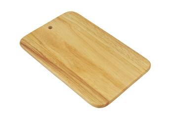 Natural wooden cutting board isolated on white	 background.
