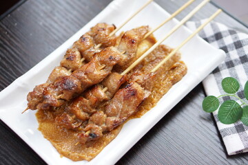Chicken Satay. Sate Ayam.