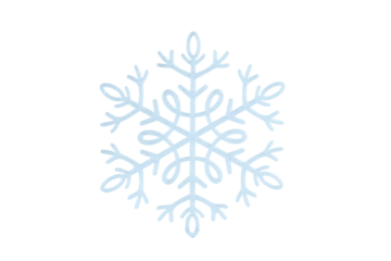 snowflake on white background