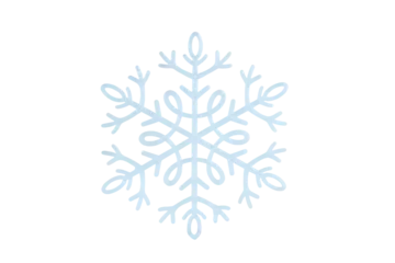 Fotobehang snowflake on white background © Eugenia