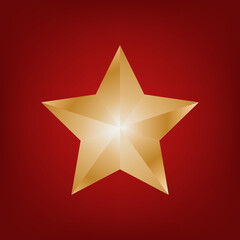 Abstract color background with stars rating icon