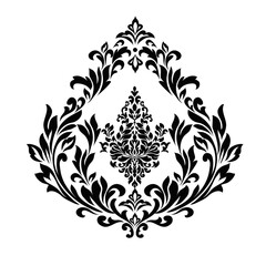 Oriental vector damask patterns for greeting cards and wedding invitations.