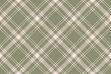 Tartan plaid background, diagonal check seamless pattern. Vector fabric texture for textile print, wrapping paper, gift card, wallpaper.