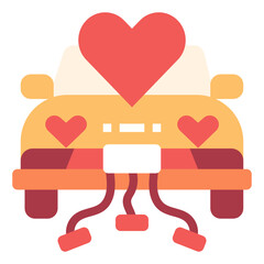 Car wedding icon symbol element