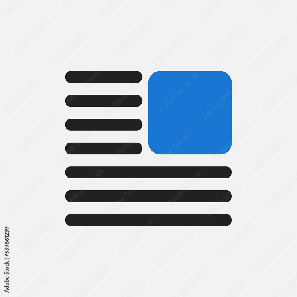 Wall mural layout icon in flat style, use for website mobile app presentation