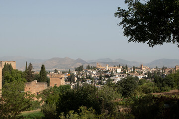 Fototapeta na wymiar Panoramic view of the Alhambra in Toledo