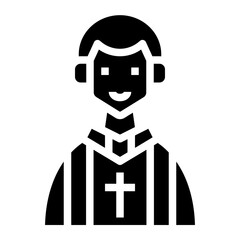 Priest icon symbol element